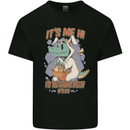 T-Rex Its Me I'm the Easter Bunny Funny Egg Kids T-Shirt Childrens Black