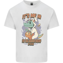 T-Rex Its Me I'm the Easter Bunny Funny Egg Kids T-Shirt Childrens White