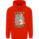 T-Rex Its Me I'm the Easter Bunny Funny Egg Mens 80% Cotton Hoodie Bright Red