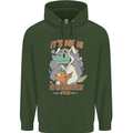 T-Rex Its Me I'm the Easter Bunny Funny Egg Mens 80% Cotton Hoodie Forest Green