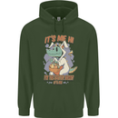 T-Rex Its Me I'm the Easter Bunny Funny Egg Mens 80% Cotton Hoodie Forest Green