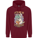 T-Rex Its Me I'm the Easter Bunny Funny Egg Mens 80% Cotton Hoodie Maroon