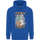 T-Rex Its Me I'm the Easter Bunny Funny Egg Mens 80% Cotton Hoodie Royal Blue