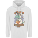 T-Rex Its Me I'm the Easter Bunny Funny Egg Mens 80% Cotton Hoodie White