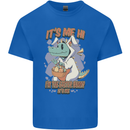 T-Rex Its Me I'm the Easter Bunny Funny Egg Mens Cotton T-Shirt Tee Top Royal Blue