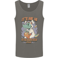 T-Rex Its Me I'm the Easter Bunny Funny Egg Mens Vest Tank Top Charcoal