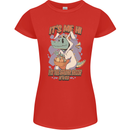 T-Rex Its Me I'm the Easter Bunny Funny Egg Womens Petite Cut T-Shirt Red
