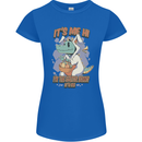 T-Rex Its Me I'm the Easter Bunny Funny Egg Womens Petite Cut T-Shirt Royal Blue