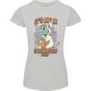 T-Rex Its Me I'm the Easter Bunny Funny Egg Womens Petite Cut T-Shirt Sports Grey
