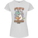T-Rex Its Me I'm the Easter Bunny Funny Egg Womens Petite Cut T-Shirt White