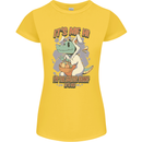 T-Rex Its Me I'm the Easter Bunny Funny Egg Womens Petite Cut T-Shirt Yellow