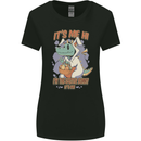 T-Rex Its Me I'm the Easter Bunny Funny Egg Womens Wider Cut T-Shirt Black