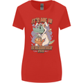 T-Rex Its Me I'm the Easter Bunny Funny Egg Womens Wider Cut T-Shirt Red
