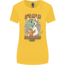 T-Rex Its Me I'm the Easter Bunny Funny Egg Womens Wider Cut T-Shirt Yellow