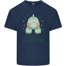 T-Rex Official Sleepshirt Sleeping Dinosaur Kids T-Shirt Childrens Navy Blue