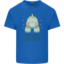 T-Rex Official Sleepshirt Sleeping Dinosaur Kids T-Shirt Childrens Royal Blue