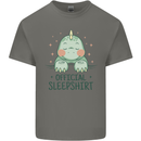 T-Rex Official Sleepshirt Sleeping Dinosaur Mens Cotton T-Shirt Tee Top Charcoal