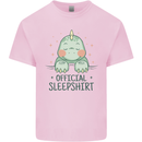 T-Rex Official Sleepshirt Sleeping Dinosaur Mens Cotton T-Shirt Tee Top Light Pink
