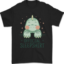 T-Rex Official Sleepshirt Sleeping Dinosaur Mens T-Shirt 100% Cotton Black