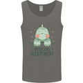 T-Rex Official Sleepshirt Sleeping Dinosaur Mens Vest Tank Top Charcoal