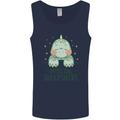 T-Rex Official Sleepshirt Sleeping Dinosaur Mens Vest Tank Top Navy Blue
