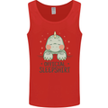 T-Rex Official Sleepshirt Sleeping Dinosaur Mens Vest Tank Top Red