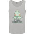 T-Rex Official Sleepshirt Sleeping Dinosaur Mens Vest Tank Top Sports Grey