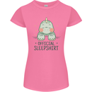T-Rex Official Sleepshirt Sleeping Dinosaur Womens Petite Cut T-Shirt Azalea