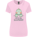 T-Rex Official Sleepshirt Sleeping Dinosaur Womens Wider Cut T-Shirt Light Pink