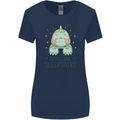 T-Rex Official Sleepshirt Sleeping Dinosaur Womens Wider Cut T-Shirt Navy Blue