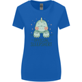 T-Rex Official Sleepshirt Sleeping Dinosaur Womens Wider Cut T-Shirt Royal Blue