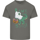 T-Rex RAWR I Mean Booo Halloween Dinosaur Kids T-Shirt Childrens Charcoal