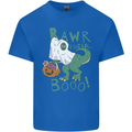 T-Rex RAWR I Mean Booo Halloween Dinosaur Kids T-Shirt Childrens Royal Blue