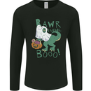 T-Rex RAWR I Mean Booo Halloween Dinosaur Mens Long Sleeve T-Shirt Black