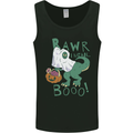 T-Rex RAWR I Mean Booo Halloween Dinosaur Mens Vest Tank Top Black