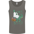 T-Rex RAWR I Mean Booo Halloween Dinosaur Mens Vest Tank Top Charcoal