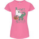 T-Rex RAWR I Mean Booo Halloween Dinosaur Womens Petite Cut T-Shirt Azalea