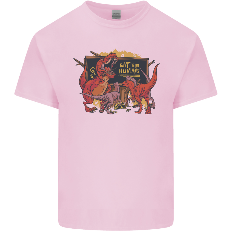 T-Rex Teacher Eat the Humans Dinosaur Funny Kids T-Shirt Childrens Light Pink