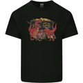 T-Rex Teacher Eat the Humans Dinosaur Funny Mens Cotton T-Shirt Tee Top Black