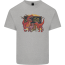 T-Rex Teacher Eat the Humans Dinosaur Funny Mens Cotton T-Shirt Tee Top Sports Grey