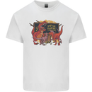 T-Rex Teacher Eat the Humans Dinosaur Funny Mens Cotton T-Shirt Tee Top White