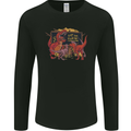 T-Rex Teacher Eat the Humans Dinosaur Funny Mens Long Sleeve T-Shirt Black