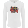 T-Rex Teacher Eat the Humans Dinosaur Funny Mens Long Sleeve T-Shirt White