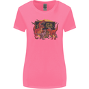 T-Rex Teacher Eat the Humans Dinosaur Funny Womens Wider Cut T-Shirt Azalea