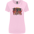 T-Rex Teacher Eat the Humans Dinosaur Funny Womens Wider Cut T-Shirt Light Pink