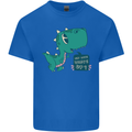 T-Rex Whats Up Kids T-Shirt Childrens Royal Blue