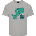 T-Rex Whats Up Kids T-Shirt Childrens Sports Grey
