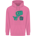 T-Rex Whats Up Mens 80% Cotton Hoodie Azelea