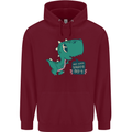 T-Rex Whats Up Mens 80% Cotton Hoodie Maroon