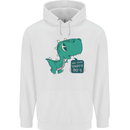 T-Rex Whats Up Mens 80% Cotton Hoodie White